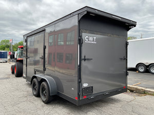 Covered Wagon 7x16 Enclosed Cargo Trailer Ramp Door 7' Interior