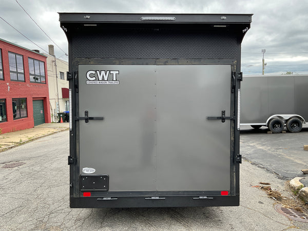 Covered Wagon 7x16 Enclosed Cargo Trailer Ramp Door 7' Interior
