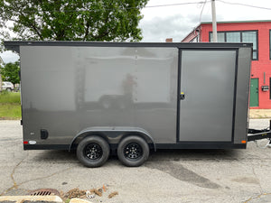 Covered Wagon 7x16 Enclosed Cargo Trailer Ramp Door 7' Interior