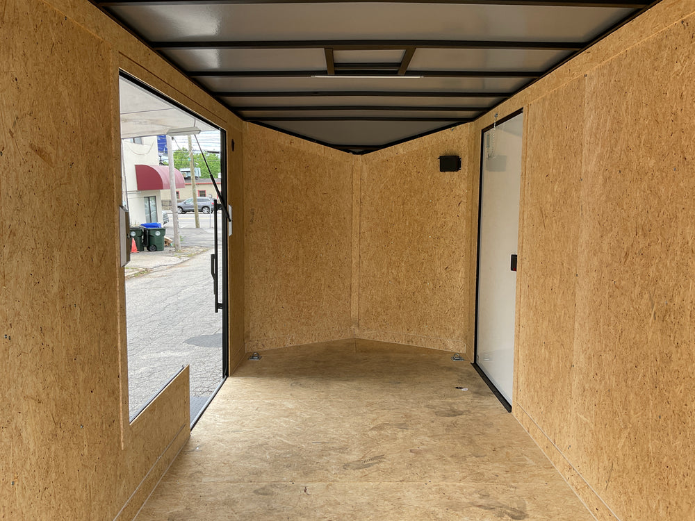 Covered Wagon 7x16 Enclosed Cargo Trailer Ramp Door 7' Interior