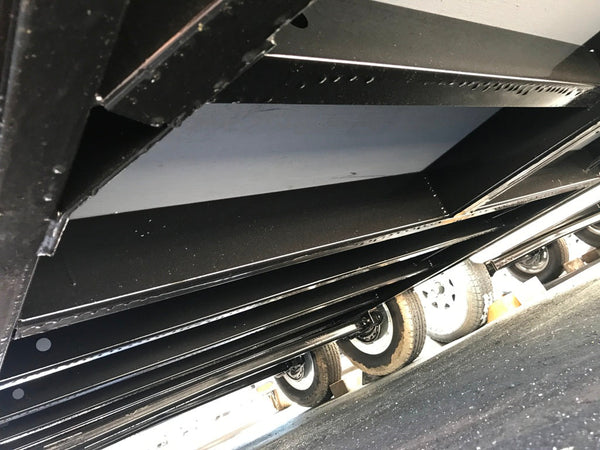 Enclosed Cargo Trailer 7'x16' BLACK RAMP Car Mate Custom 6" up XT Car Mate Trailers