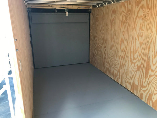 Enclosed Cargo Trailer 7'x16' BLACK RAMP Car Mate Custom 6" up XT Car Mate Trailers
