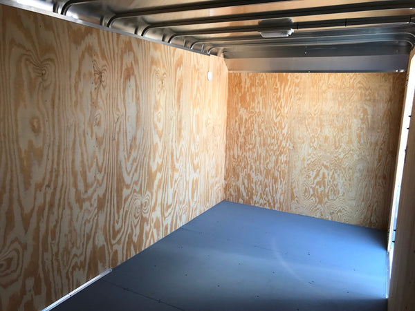 Enclosed Cargo Trailer 7'x16' BLACK RAMP Car Mate Custom 6" up XT Car Mate Trailers