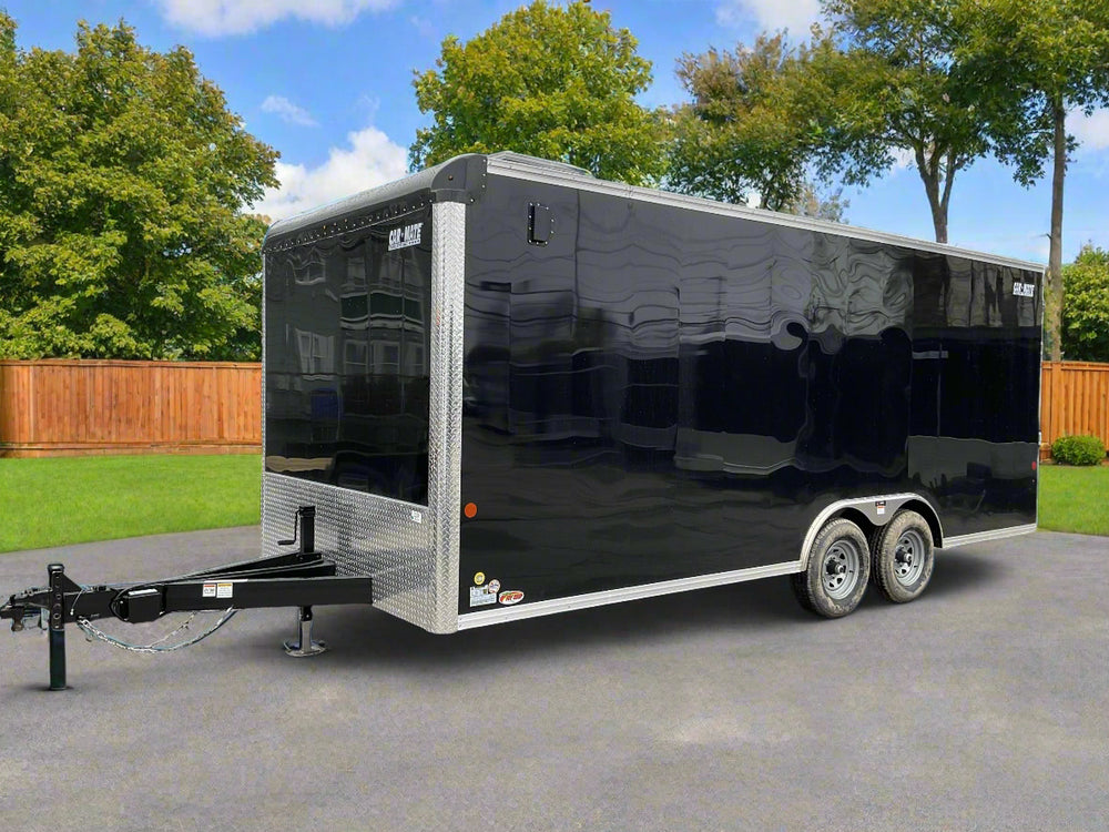 Enclosed Car Hauler Trailer 8.5'x20' BLACK Car Mate Custom 9990 GVWR 6" Up