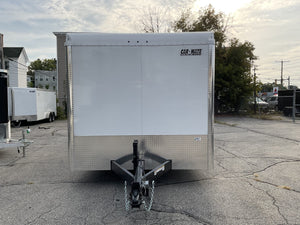 Enclosed Car Hauler Trailer 8.5'x20' White Car Mate Custom 9990 Gvwr Car Mate Trailers