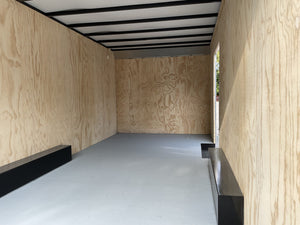Enclosed Car Hauler Trailer 8.5'x20' White Car Mate Custom 9990 Gvwr Car Mate Trailers