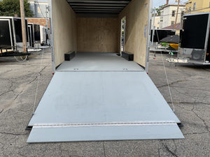 Enclosed Car Hauler Trailer 8.5'x20' White Car Mate Custom 9990 Gvwr Car Mate Trailers