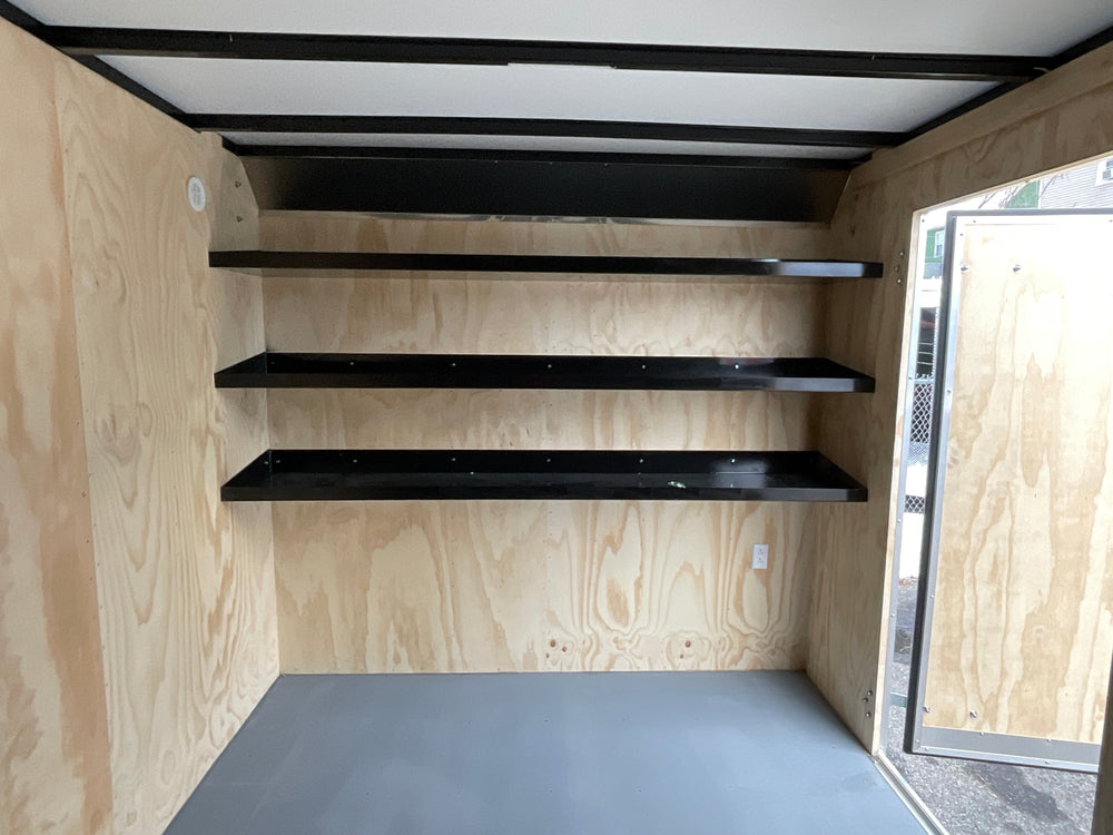 Enclosed Trailer 8.5'x16' Silver Car Mate Contractor 9990 gvwr extra height Car Mate Trailers