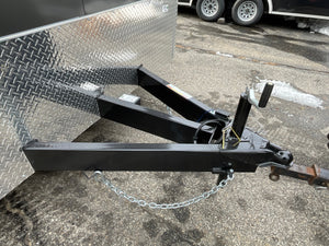 Enclosed Car Hauler Trailer 8.5'x18' Charcoal Car Mate Custom 7' Interior Height Car Mate Trailers