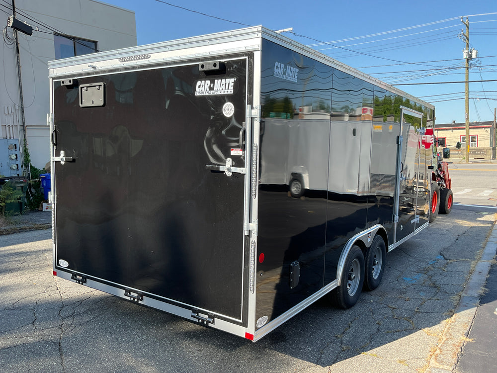 Enclosed Car Hauler Trailer 8.5'x20' Black Car Mate Custom 9990 Gvwr