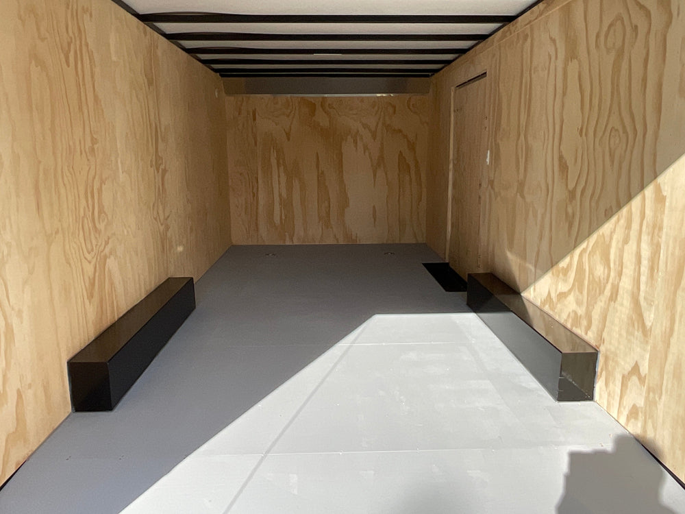 Enclosed Car Hauler Trailer 8.5'x20' Black Car Mate Custom 9990 Gvwr Car Mate Trailers