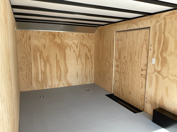 Enclosed Car Hauler Trailer 8.5'x20' Black Car Mate Custom 9990 Gvwr