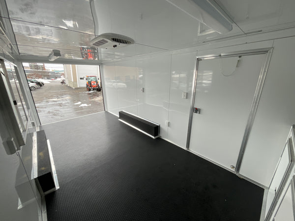 Covered Wagon 8.5X20 Concession Trailer White 10k GVWR