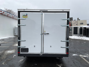 Covered Wagon 8.5X20 Concession Trailer White 10k GVWR