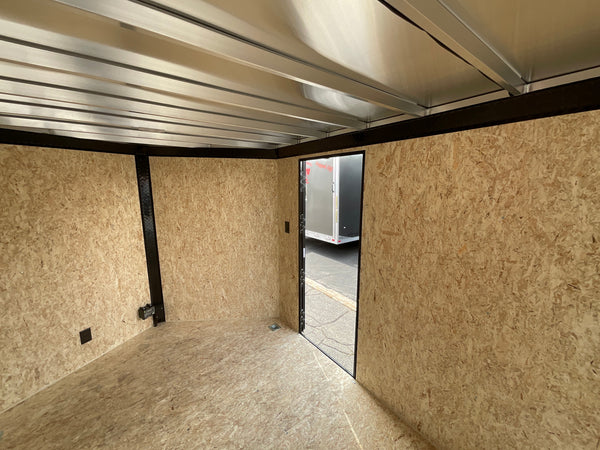 Enclosed Car Hauler Trailer 8.5'x20' V-Nose Blackout Ramp Durabull Aluminum 9990 GVWR Elite Escape Door DuraBull Trailers