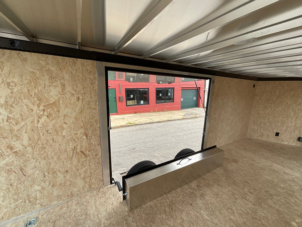 Enclosed Car Hauler Trailer 8.5'x20' V-Nose Blackout Ramp Durabull Aluminum 9990 GVWR Elite Escape Door DuraBull Trailers