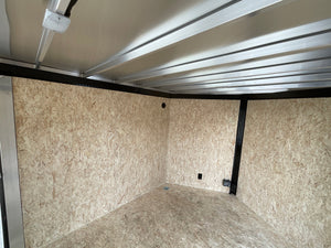 Enclosed Car Hauler Trailer 8.5'x20' V-Nose Blackout Ramp Durabull Aluminum 9990 GVWR Elite Escape Door DuraBull Trailers
