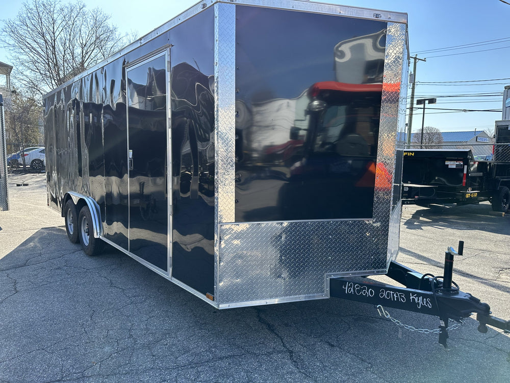 Panther Cargo Enclosed Car Trailer 8.5'x20' 7k Ramp Door