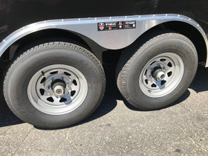 Car Mate Enclosed Car Hauler 8.5'x22' Fuel Tank 9990 GVWR BLACK