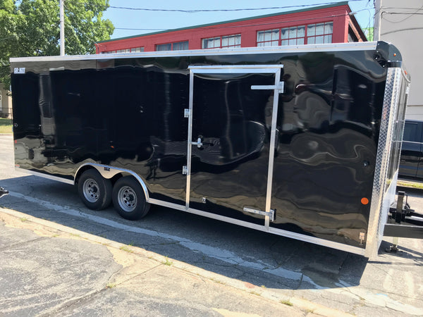 Car Mate Enclosed Car Hauler 8.5'x22' Fuel Tank 9990 GVWR BLACK