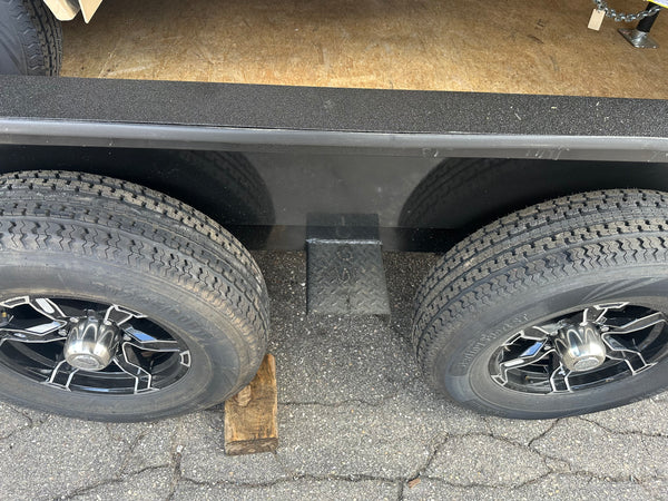 Enclosed Car Hauler Trailer 8.5'x24'+2'V Charcoal BLACK OUT