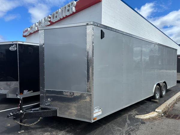 Panther Cargo Trailers  Car Trailer 8.5'x24' 7k Ramp Door Silver
