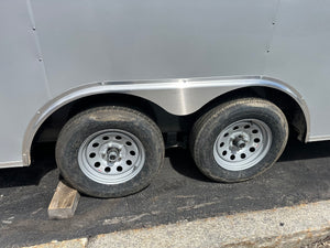 Panther Cargo Trailers  Car Trailer 8.5'x24' 7k Ramp Door Silver