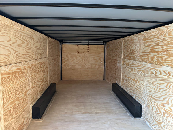 Panther Cargo Trailers  Car Trailer 8.5'x24' 7k Ramp Door Silver