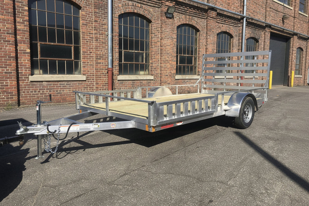 High Country Aluminum Utility Trailer 80"x14' w/ D-Rings and ATV Side Ramps Ron's Toy Shop, Inc.