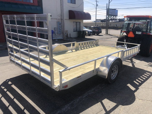 High Country Aluminum Utility Trailer 80"x14' w/ D-Rings and ATV Side Ramps High Country Trailers