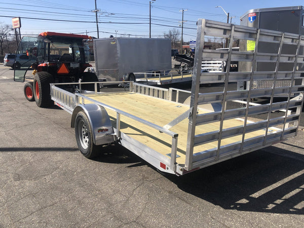 High Country Aluminum Utility Trailer 80"x14' w/ D-Rings and ATV Side Ramps High Country Trailers