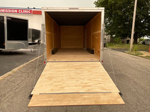 Enclosed Car hauler Trailer 8.5X20' 7' Interior Black Xtreme Cargo - Flat Front Xtreme Cargo Trailers