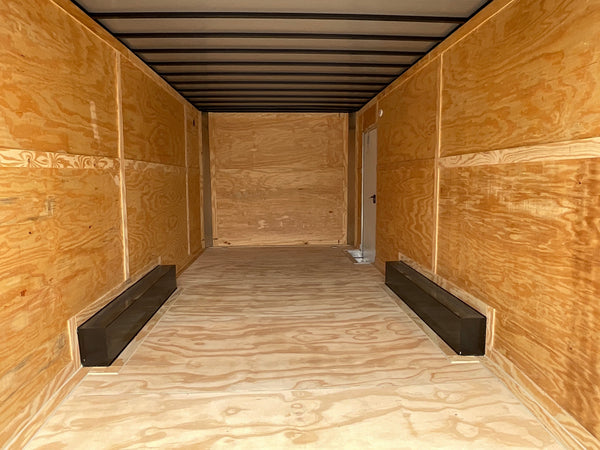Enclosed Car hauler Trailer 8.5X20' 7' Interior Black Xtreme Cargo - Flat Front Xtreme Cargo Trailers
