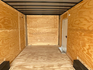 Enclosed Car hauler Trailer 8.5X20' 7' Interior Black Xtreme Cargo - Flat Front Xtreme Cargo Trailers
