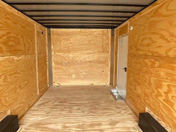 Enclosed Car hauler Trailer 8.5X20' 7' Interior Black Xtreme Cargo - Flat Front Xtreme Cargo Trailers