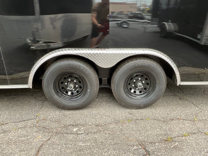 Enclosed Car hauler Trailer 8.5X20' 7' Interior Black Xtreme Cargo - Flat Front Xtreme Cargo Trailers