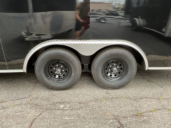 Enclosed Car hauler Trailer 8.5X20' 7' Interior Black Xtreme Cargo - Flat Front Xtreme Cargo Trailers