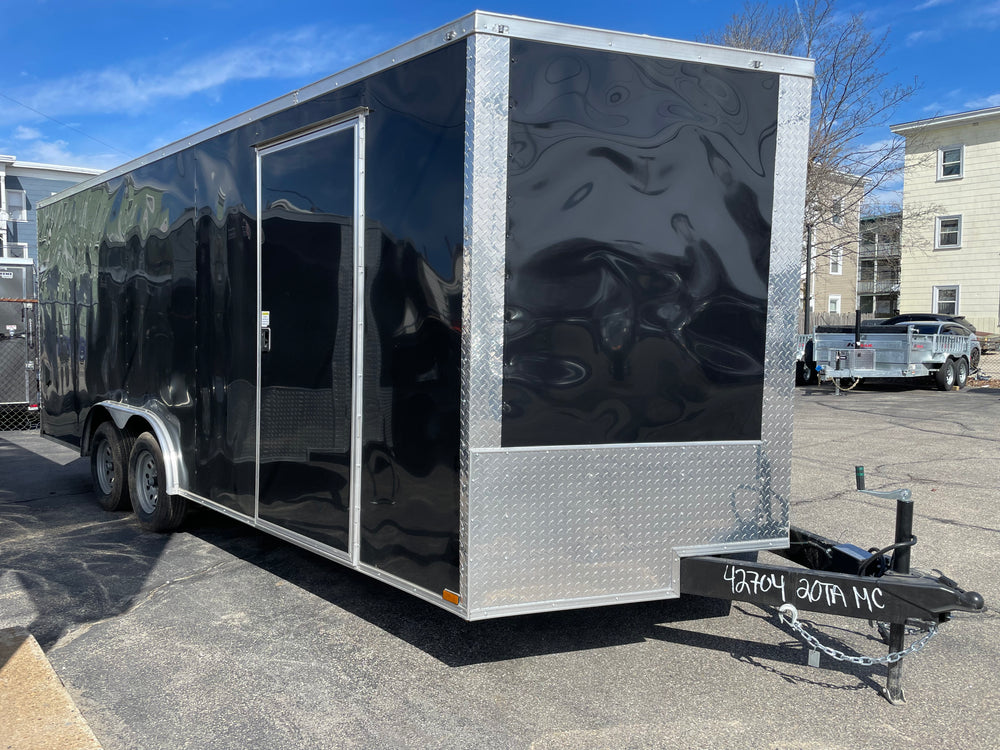 Panther Cargo 8.5’x20′ Enclosed Car Trailer 7k Ramp Door Black