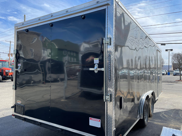 Panther Cargo 8.5’x20′ Enclosed Car Trailer 7k Ramp Door Black