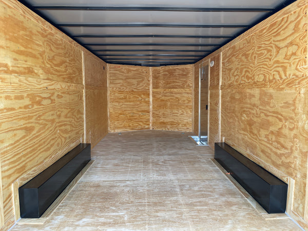 Panther Cargo 8.5’x20′ Enclosed Car Trailer 7k Ramp Door Black