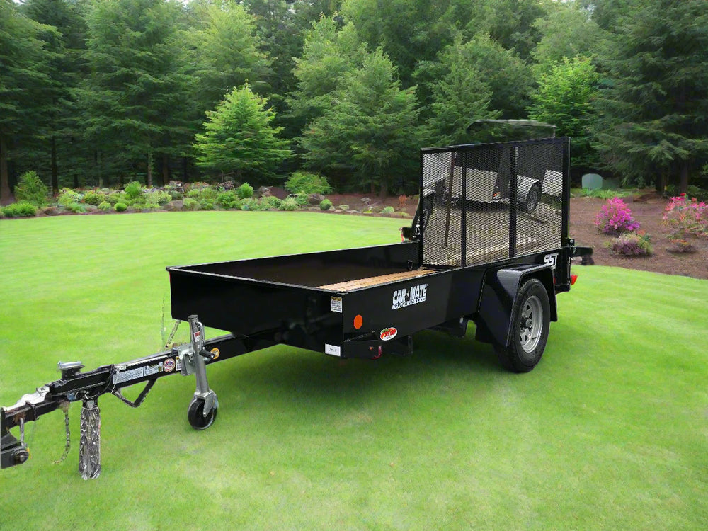 Utility Trailer 5' X 10' Solid Sided Car Mate w/Gate