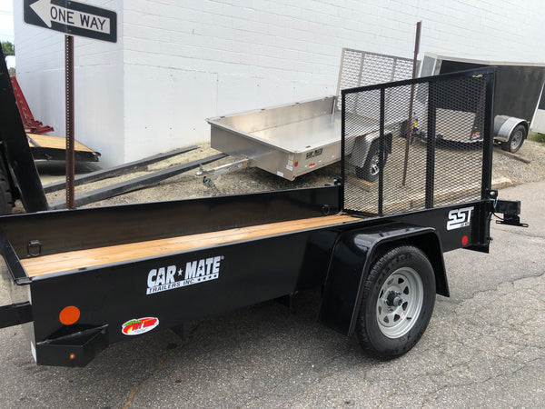 Utility Trailer 5' X 10' Solid Sided Car Mate w/Gate