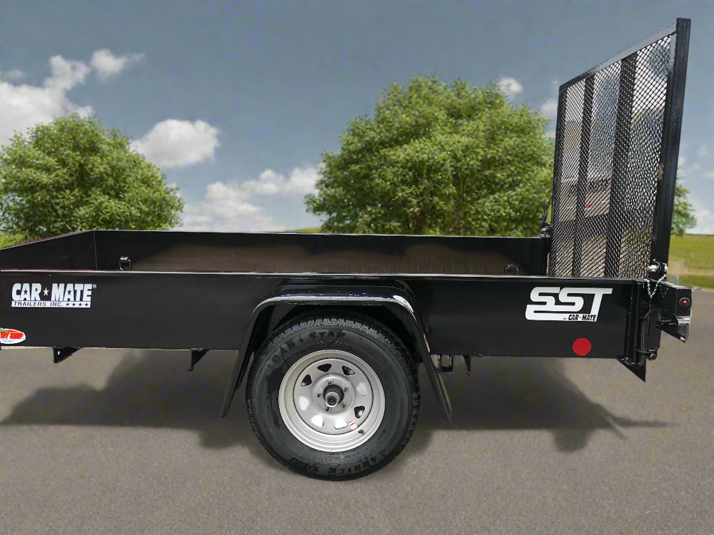Utility Trailer 5' X 10' Solid Sided Car Mate w/Gate