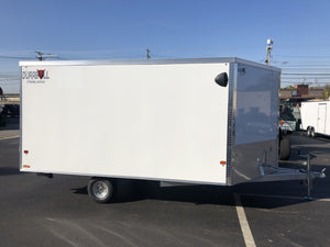 101"X12' Multi-Sport Durabull Snowmobile Trailer White DuraBull Trailers