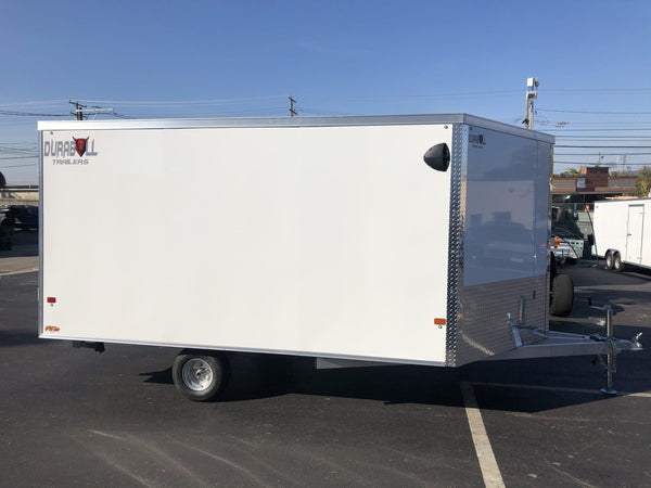 101"X12' Multi-Sport Durabull Snowmobile Trailer White DuraBull Trailers