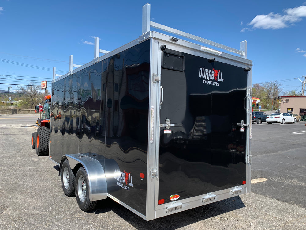 Aluminum Durabull Enclosed Contractor 7'x16'+2'V Ramp Door