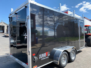 Aluminum Durabull Enclosed Contractor 7'x16'+2'V Ramp Door