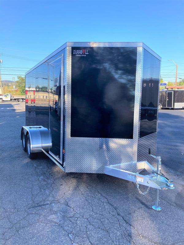 Durabull 7x14 Elite Series Enclosed Trailer Black Aluminum