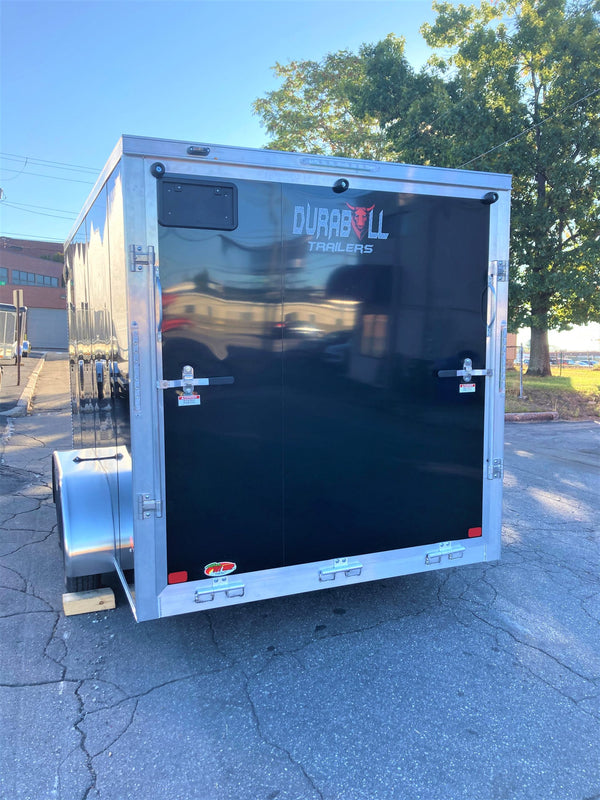 Durabull 7x14 Elite Series Enclosed Trailer Black Aluminum