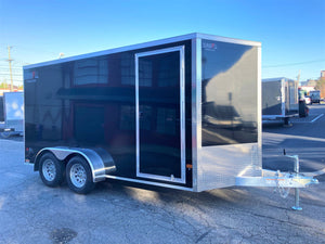 Durabull 7x14 Elite Series Enclosed Trailer Black Aluminum
